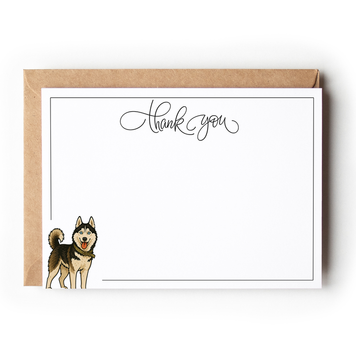 Personalized Dog Portrait Thank You Card