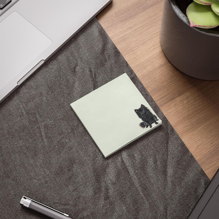 Black Pomeranian Sticky Notepad