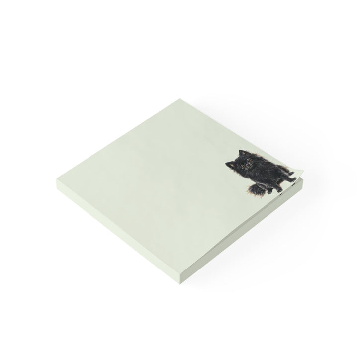 Black Pomeranian Sticky Notepad