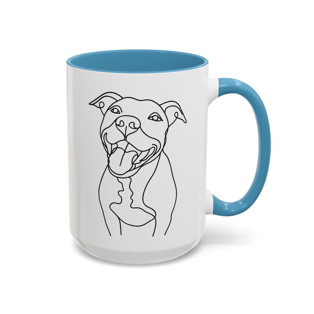 Personalized Dog Mug with Line Art Portrait
