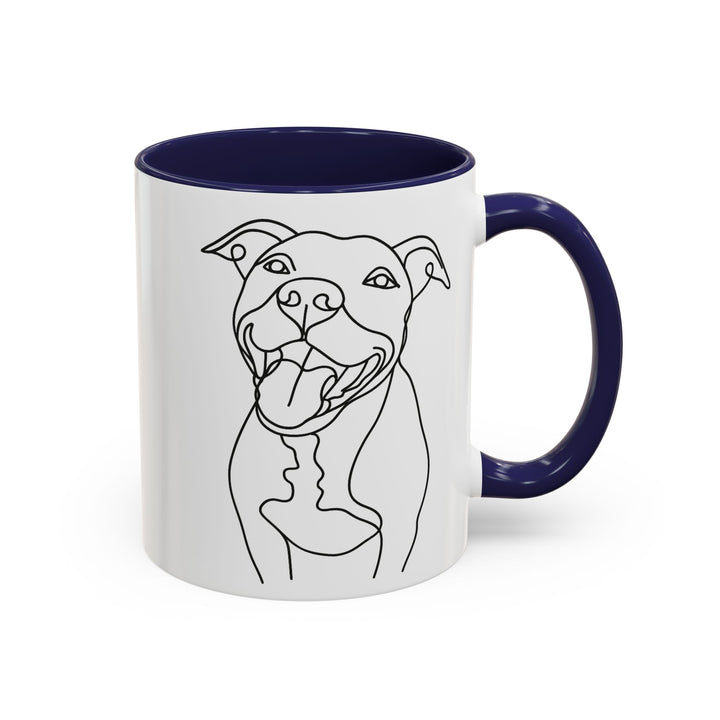 Personalized Dog Mug with Line Art Portrait