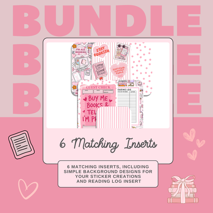 Kindle Accessory Bundle with 6 Inserts, 1 Charm, 1 Dust Plug & 20 Stickers
