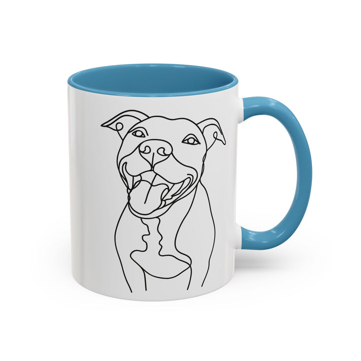 Personalized Dog Mug with Line Art Portrait