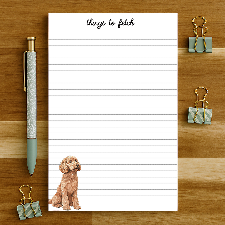 Custom Dog Notepad