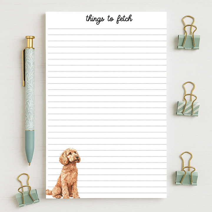 Custom Dog Notepad