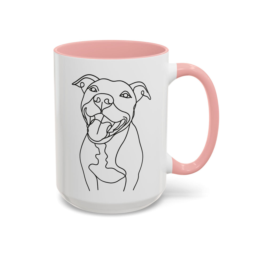 Personalized Dog Mug with Line Art Portrait