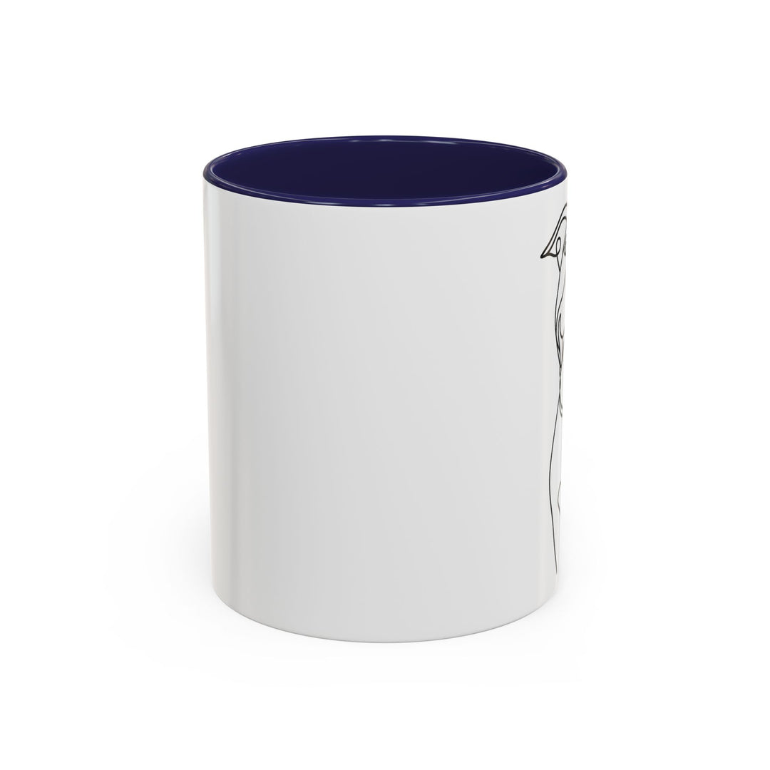 Personalized Dog Mug with Line Art Portrait