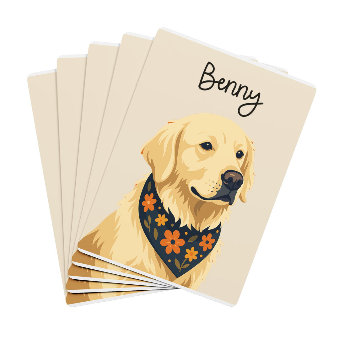 Personalized Poker Playing Cards with Custom Dog Portrait