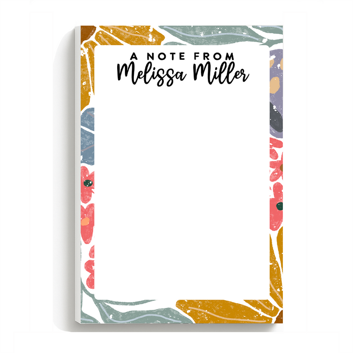 Personalized Notepad Abstract | Multiple Sizes | Stationery