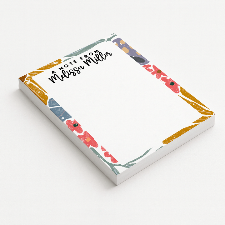 Personalized Notepad Abstract | Multiple Sizes | Stationery
