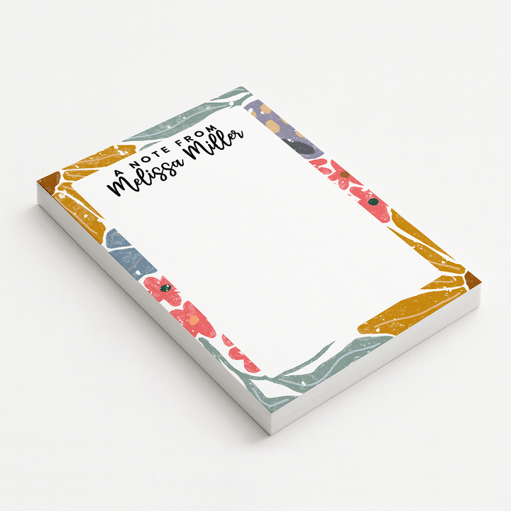 Personalized Notepad Abstract | Multiple Sizes | Stationery