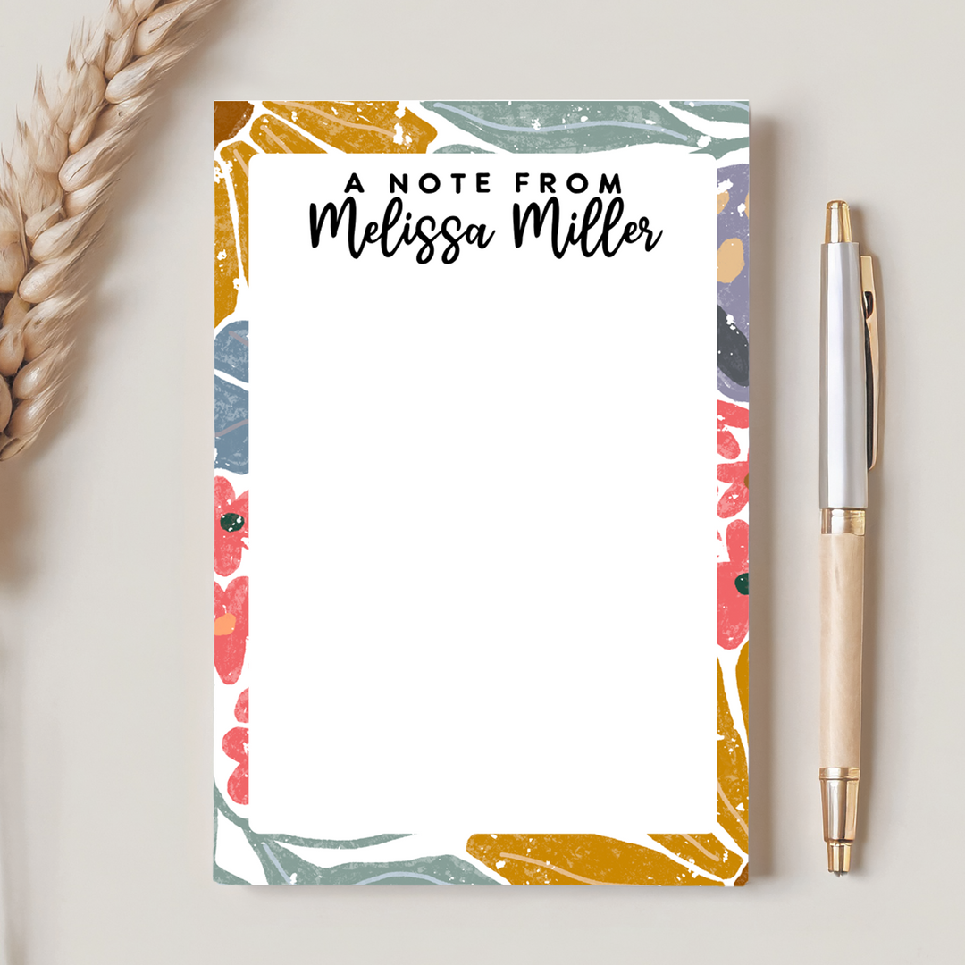 Personalized Notepad Abstract | Multiple Sizes | Stationery