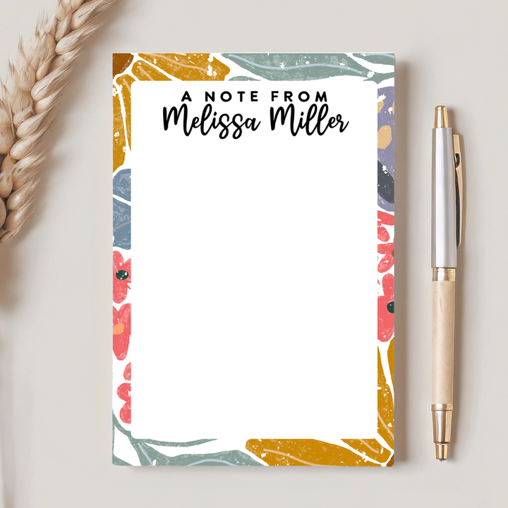 Personalized Notepad Abstract | Multiple Sizes | Stationery