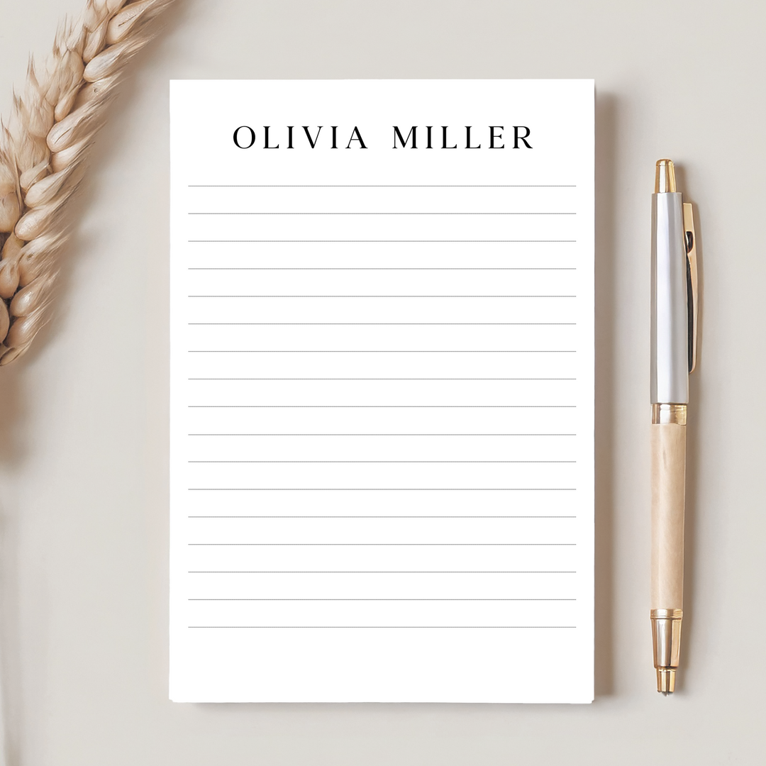 Personalized Notepad Classic | Multiple Sizes | Stationery