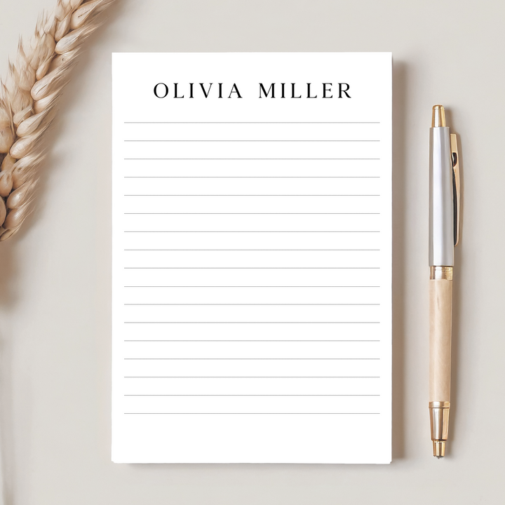Personalized Notepad Classic | Multiple Sizes | Stationery