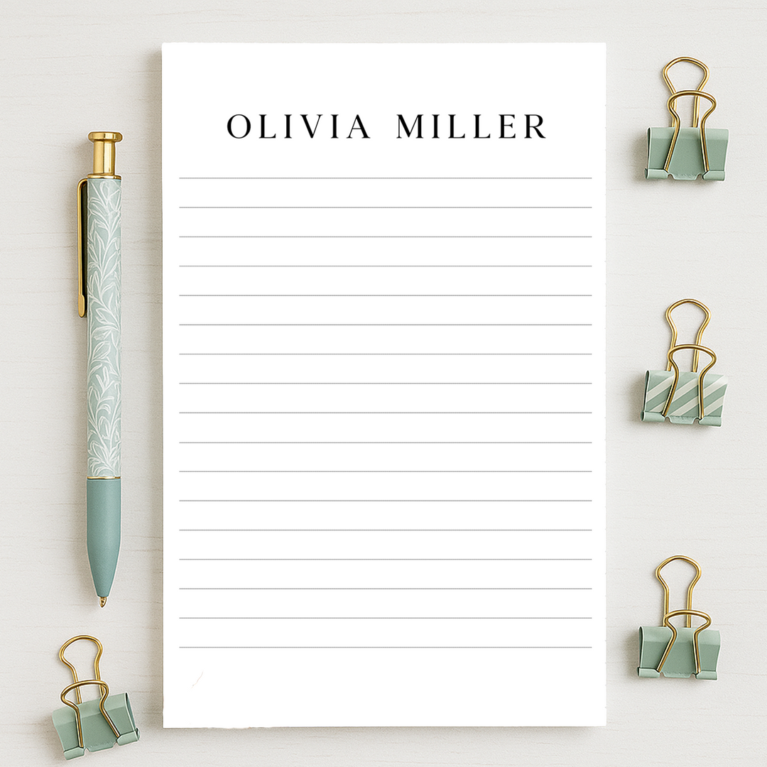 Personalized Notepad Classic | Multiple Sizes | Stationery
