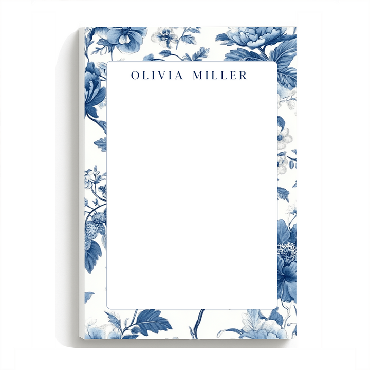 Personalized Notepad, Chinoiserie Stationery