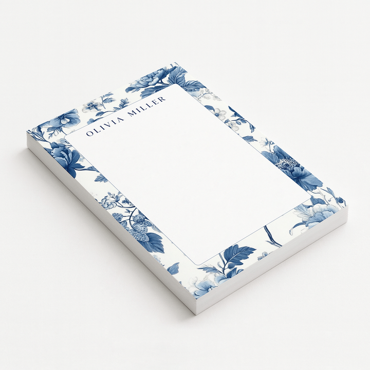 Personalized Notepad, Chinoiserie Stationery