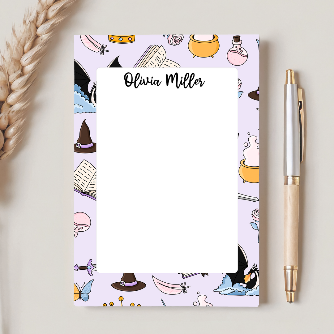 Personalized Notepad Fantasy Dragons