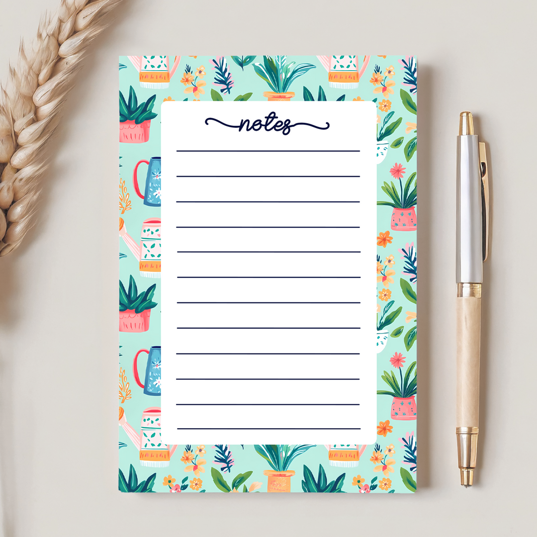Plant Lover Notes Notepad, Cute Memo Pad 5"x7"