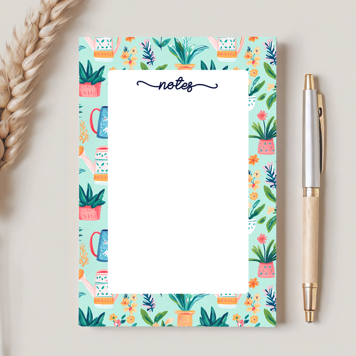 Plant Lover Notes Notepad, Cute Memo Pad 5"x7"