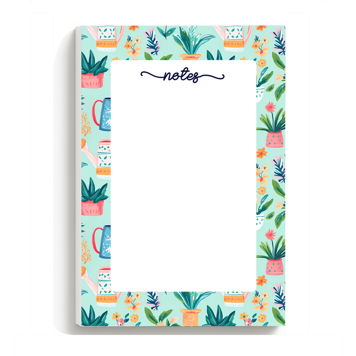 Plant Lover Notes Notepad, Cute Memo Pad 5"x7"