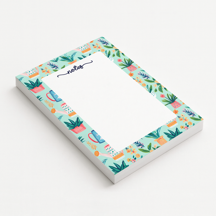 Plant Lover Notes Notepad, Cute Memo Pad 5"x7"