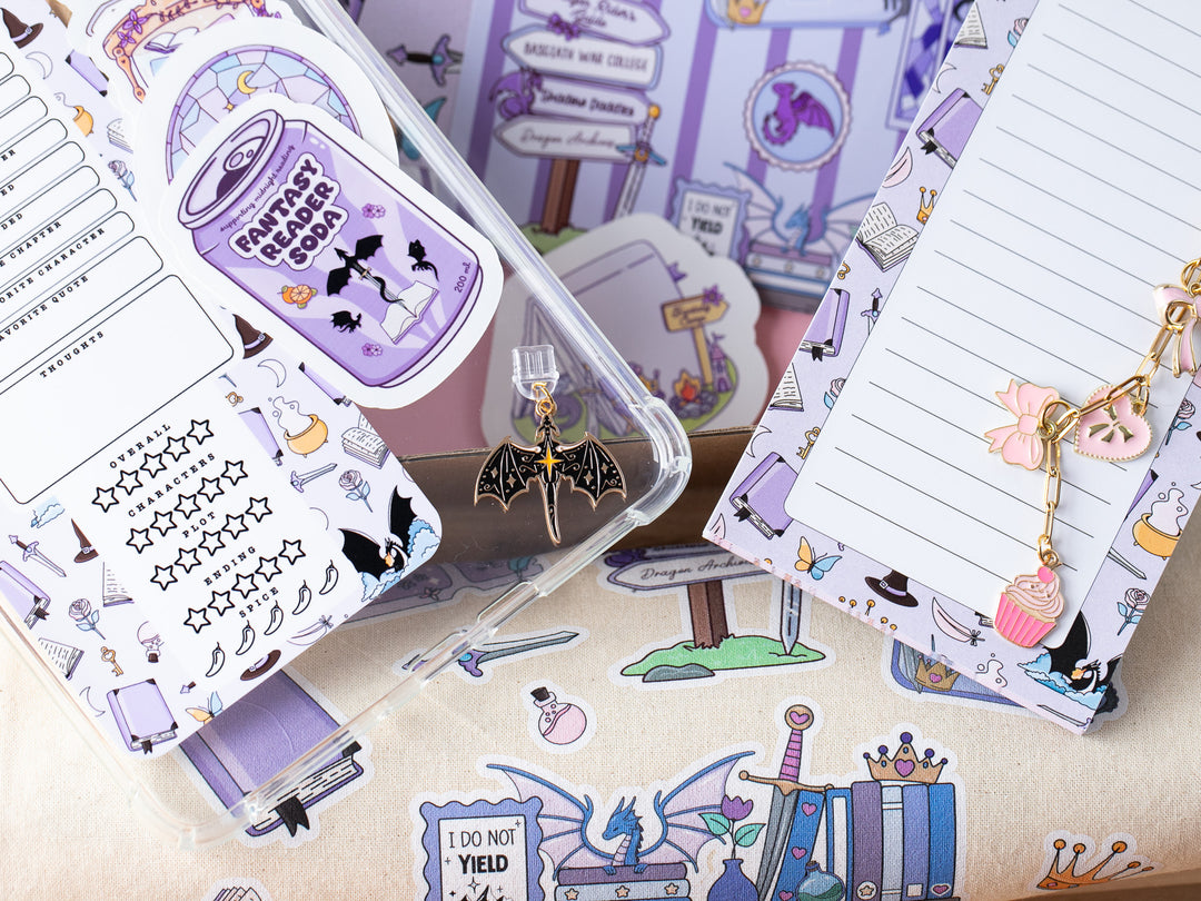 Purple Romantasy Bookish Blind Date with A Kindle Box, Kindle Accessories