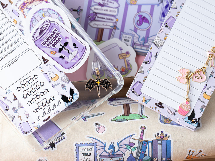 Purple Romantasy Bookish Blind Date with A Kindle Box, Kindle Accessories