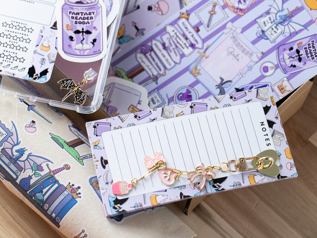 Purple Romantasy Bookish Blind Date with A Kindle Box, Kindle Accessories