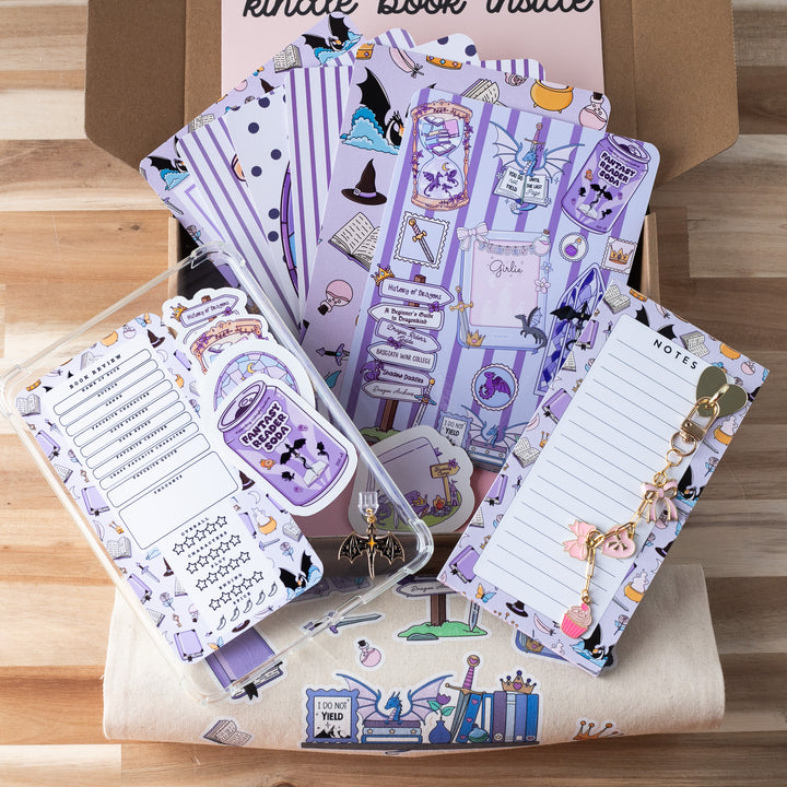 Purple Romantasy Bookish Blind Date with A Kindle Box, Kindle Accessories