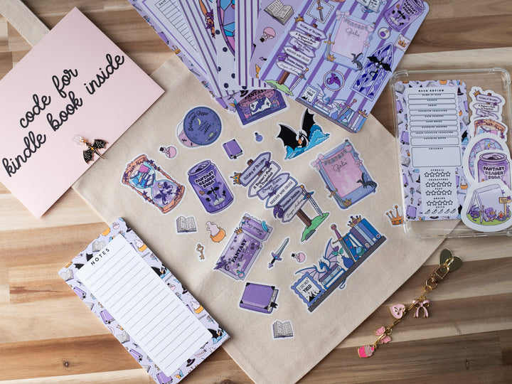 Purple Romantasy Bookish Blind Date with A Kindle Box, Kindle Accessories