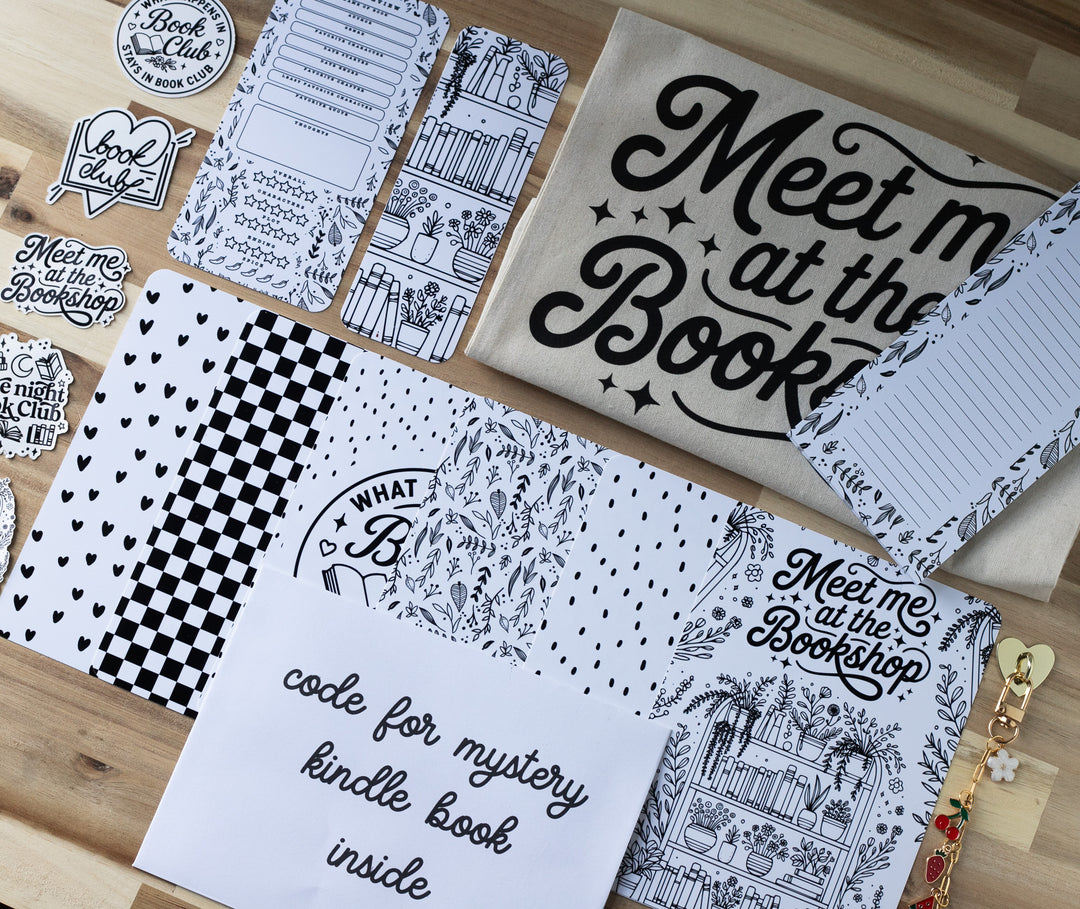 Minimalist Blind Date with A Kindle Box with Kindle Accessories