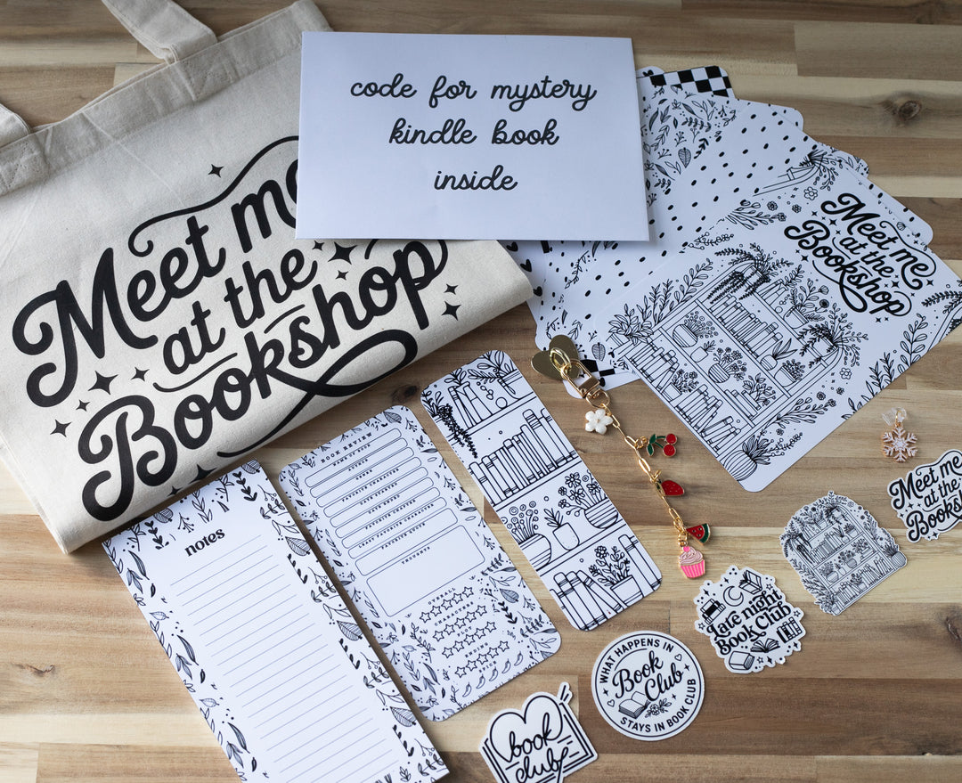 Minimalist Blind Date with A Kindle Box with Kindle Accessories