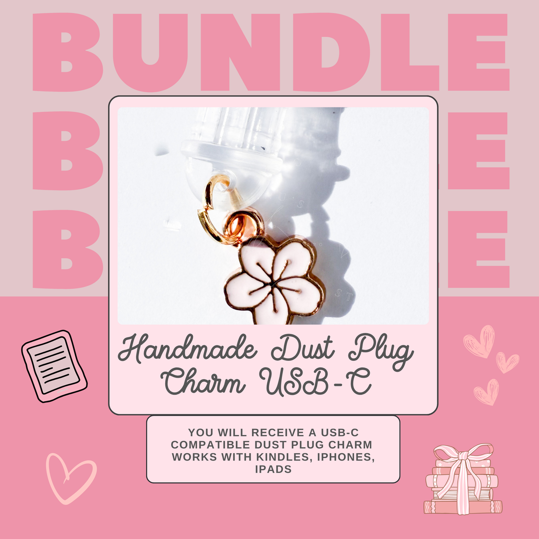 Kindle Accessory Bundle with 6 Inserts, 1 Dust Plug & 20 Stickers