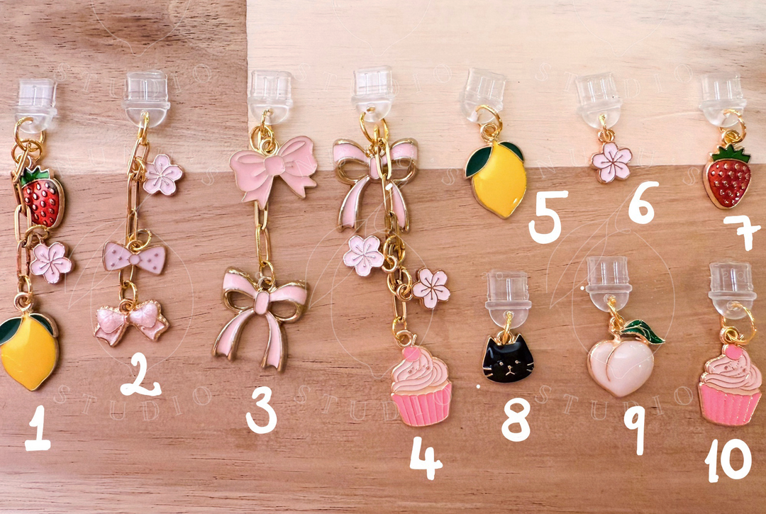 Kindle Charms, Dust Plug Charm E-reader iPhone iPad Tablets USB C Port