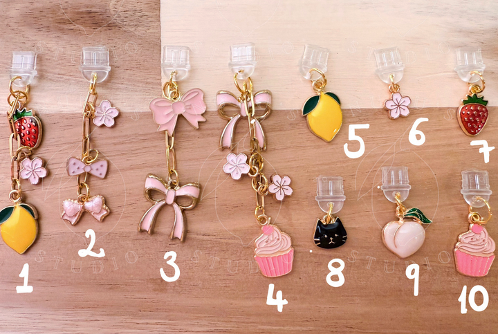 Kindle Charms, Dust Plug Charm E-reader iPhone iPad Tablets USB C Port