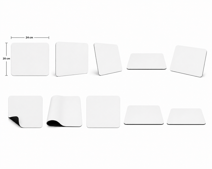 Sublimation Mousepad Blanks - 10 Pieces