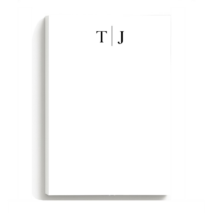 Personalized Notepad - Classic Monogram Stationery
