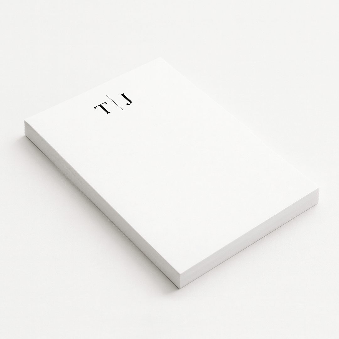 Personalized Notepad - Classic Monogram Stationery