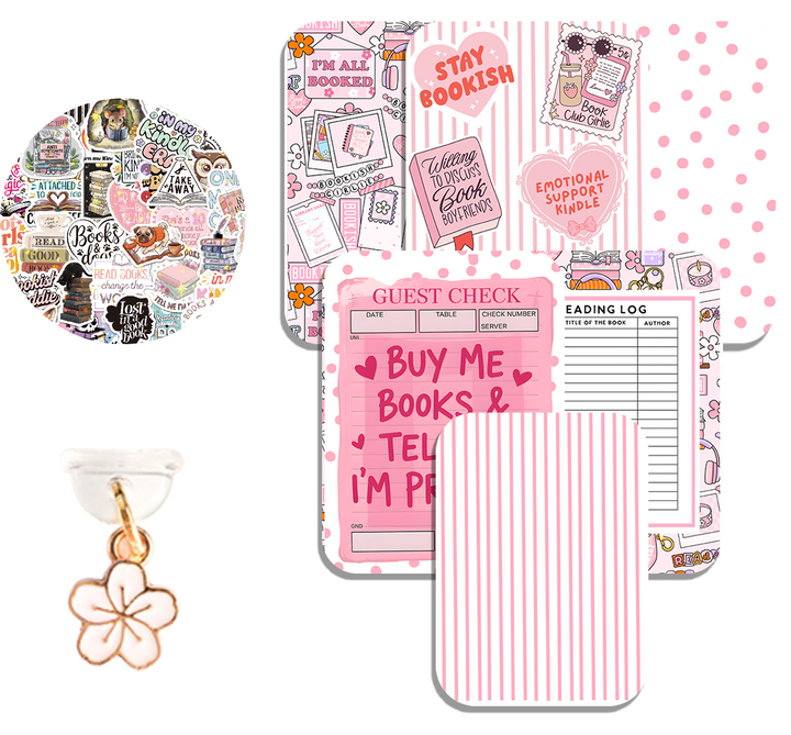 Kindle Accessory Bundle with 6 Inserts, 1 Dust Plug & 20 Stickers