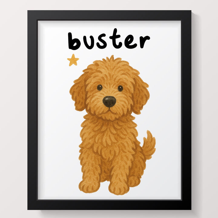 Personalized Dog Portrait, Custom Pet Portrait