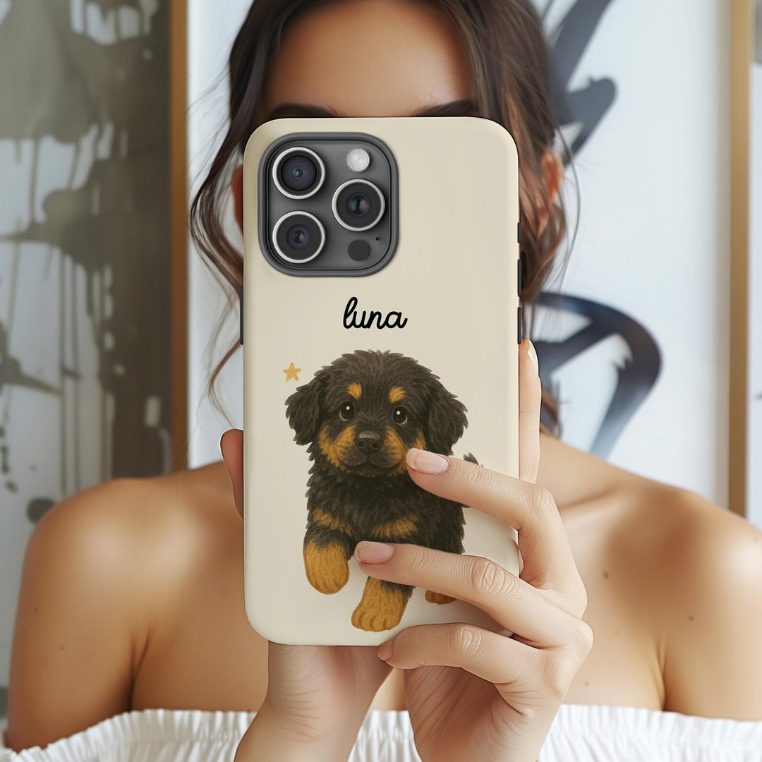 Personalized Dog Illustration Phone Case