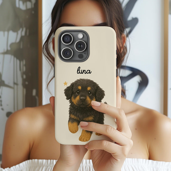 Personalized Dog Illustration Phone Case