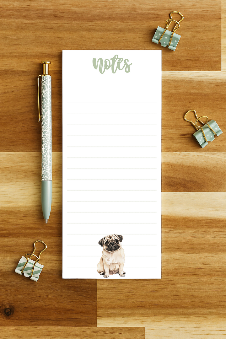 Custom Dog Notepad