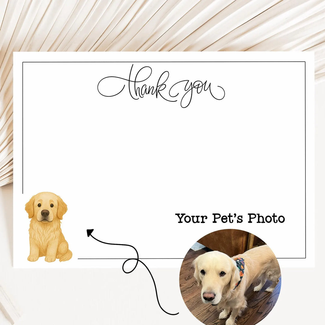 Personalized Dog Thank You Card