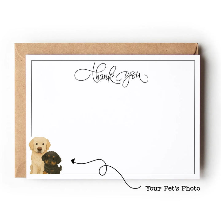 Personalized Dog Thank You Card