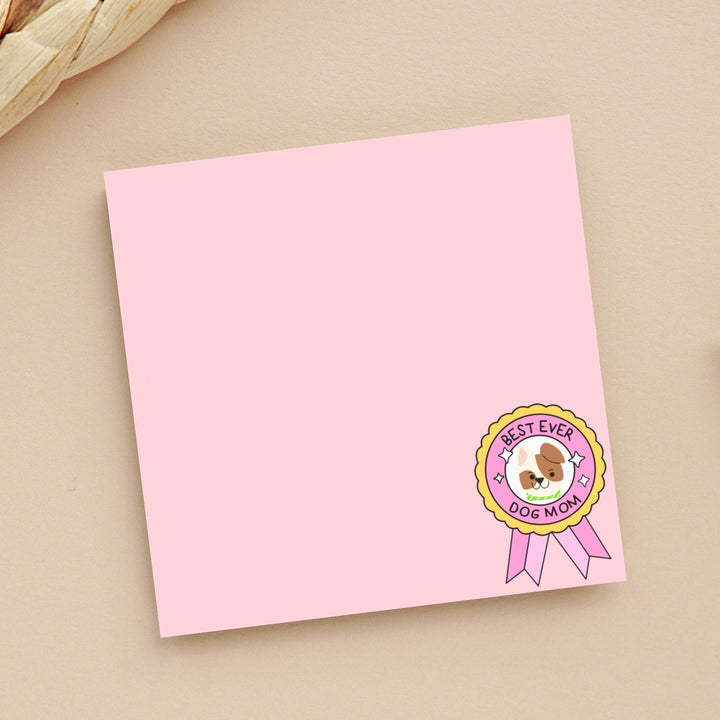 Best Ever Dog Mom Note Pads, Cute Sticky Notes, Dog Lover Gifts, Birthday Supplies, Pet Appreciation Stationery