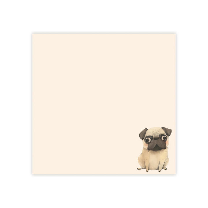 Funny Pug Notepad, Hand Drawn Pug Sticky Note, Pug Mom Gifts, Pug Stationery, Cute Dog Gift, Pug sticky Note