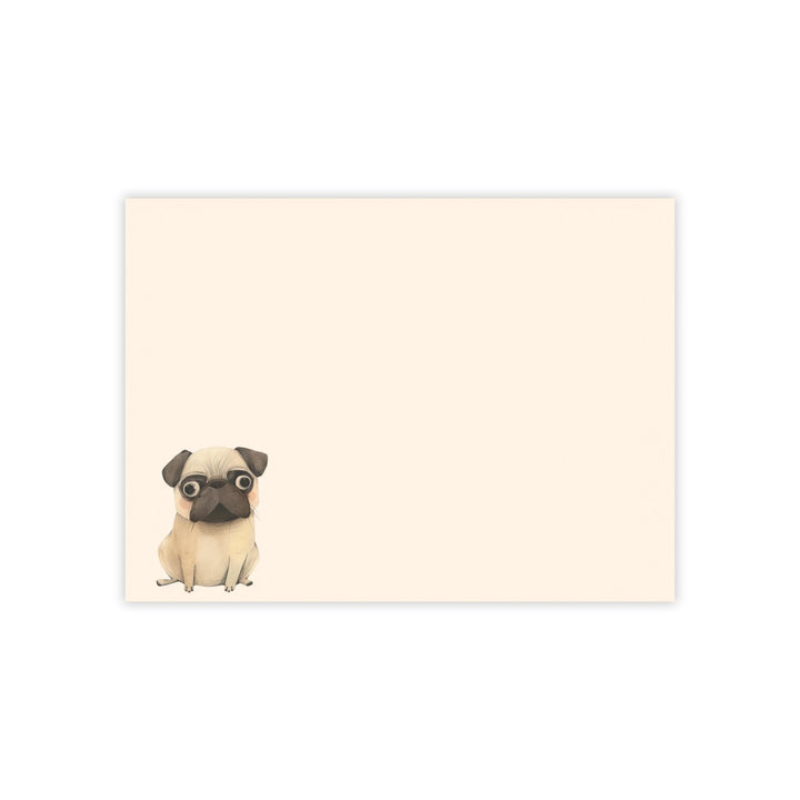 Funny Pug Notepad, Hand Drawn Pug Sticky Note, Pug Mom Gifts, Pug Stationery, Cute Dog Gift, Pug sticky Note